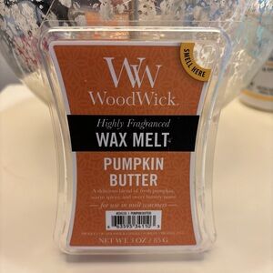 Woodwick Candle Scented Wax Melt Cubes: PUMPKIN BUTTER 3 oz Lot of 2 Fall